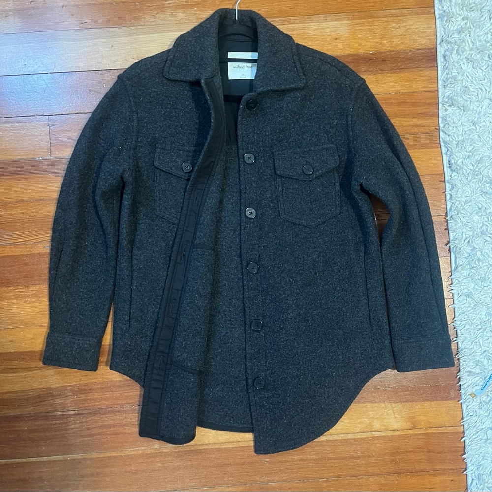Aritzia Ganna Shirt Jacket - Grey, size XS